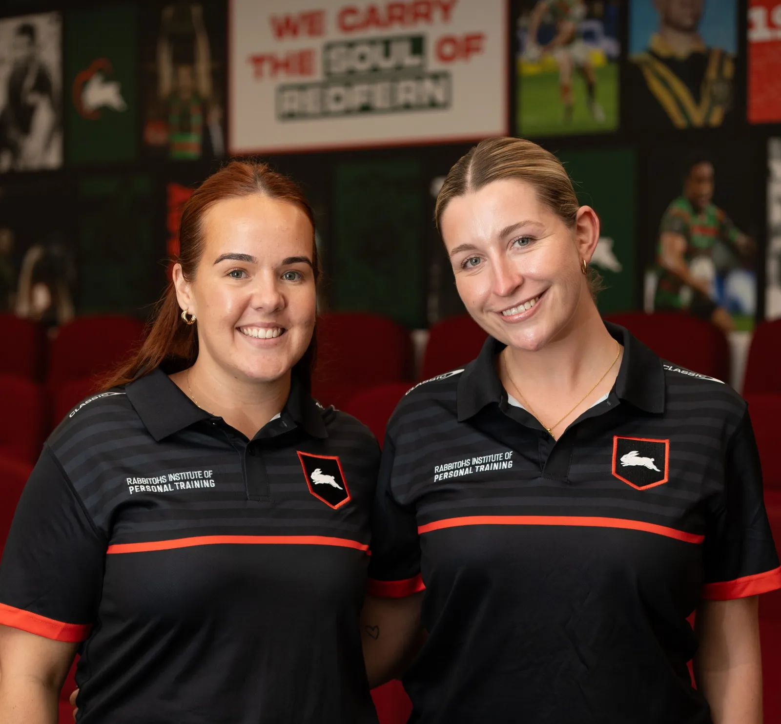 RIPT students in Rabbitohs Institute uniforms